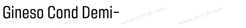 Gineso Cond Demi字体转换